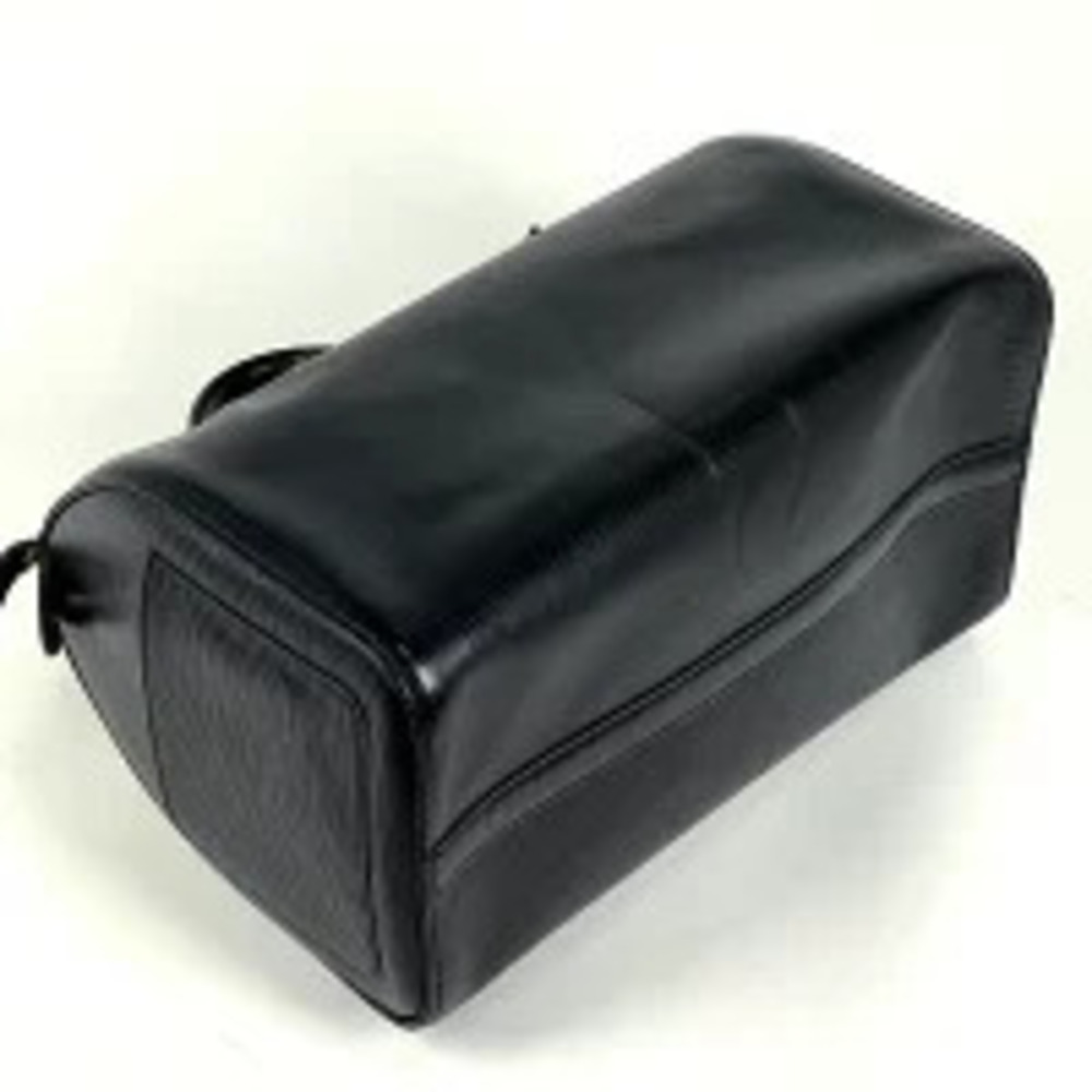 Louis Vuitton Epi Noir Handbag Speedy Leather Boston Bag Black Commuter Black